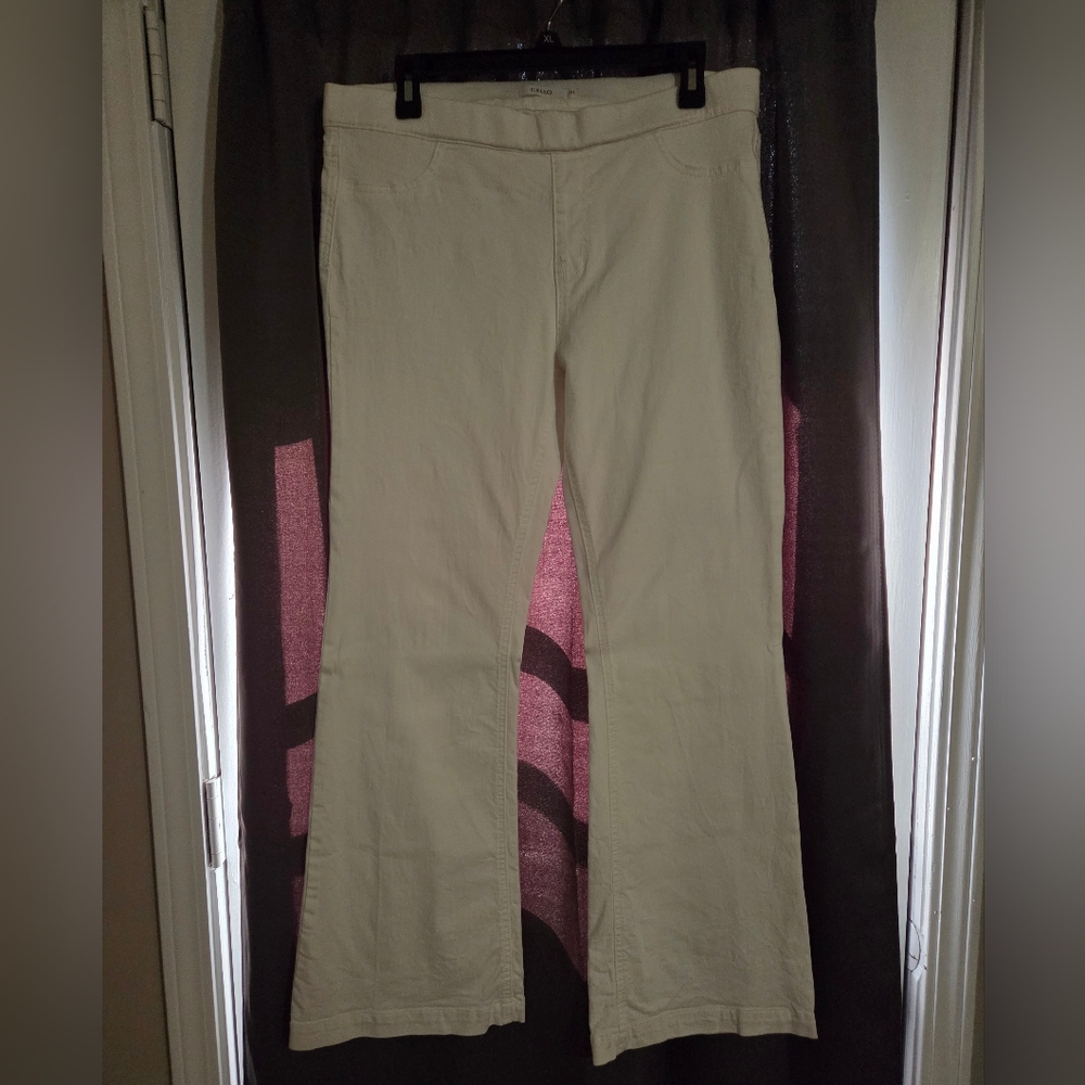 Cello White Pull-on Jeans, Size XL